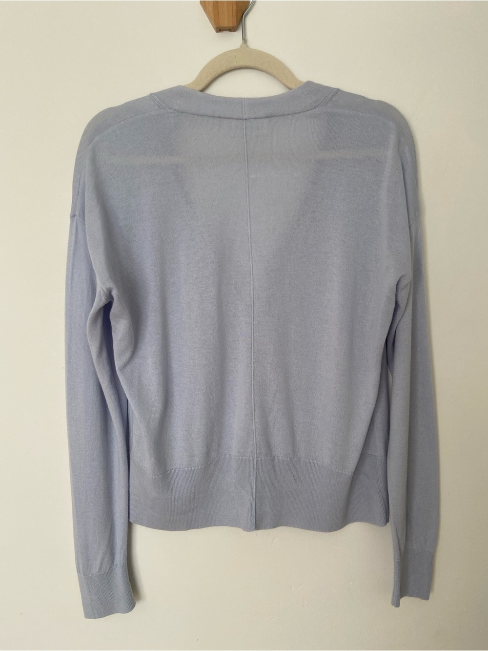 Armedangels Odinaa Cardigan Classic V Neck Button Up Relaxed Light Blue Small - Picture 9 of 11